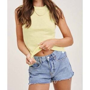 La Miel Lemon Sleeveless Top
